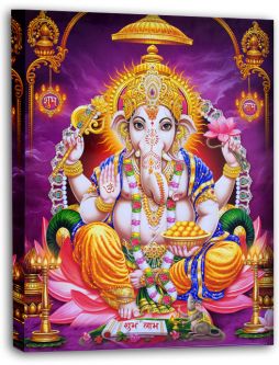 Ganesh Radiant Canvas Print